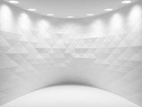 Minimalistický biely geometrický vzor