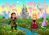Rozprávkový svet s princom a princeznou