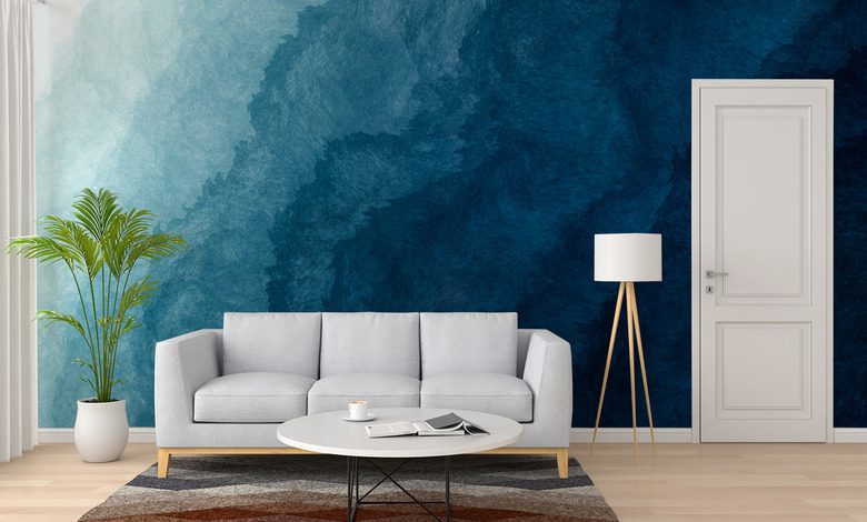 abstraktni struktura v odstinech hluboke namornicke modri fototapety do obyvaciho pokoje fototapety demural