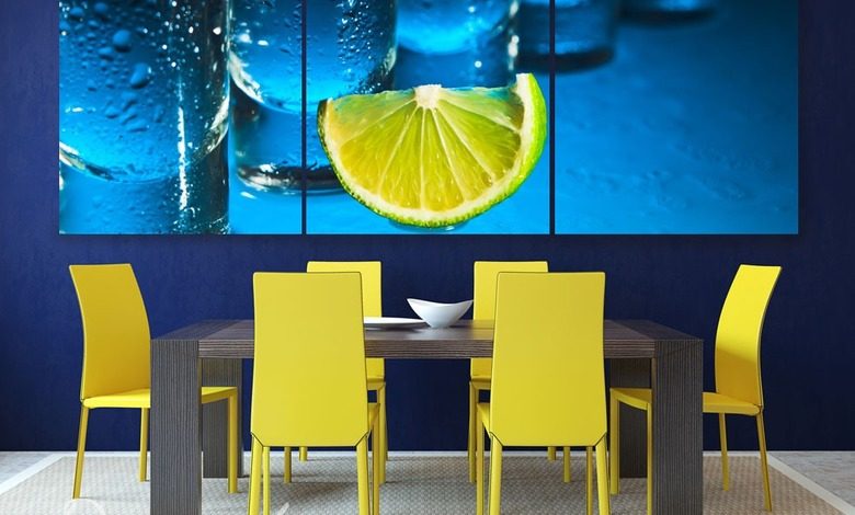 cerstve citrony jidelna obrazy demural