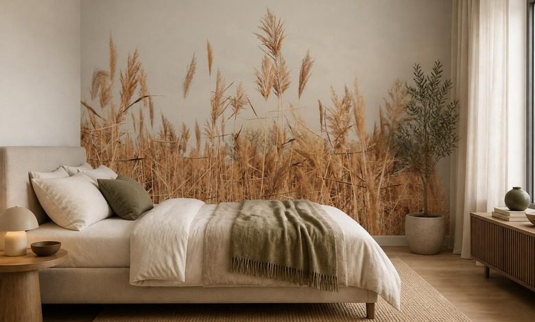naturalisticky styl rastlinneho motivu fototapety do loznice fototapety demural