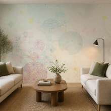Stylova-hra-pastelovych-geometrickych-tvarov-fototapety-do-obyvaciho-pokoje-fototapety-demural