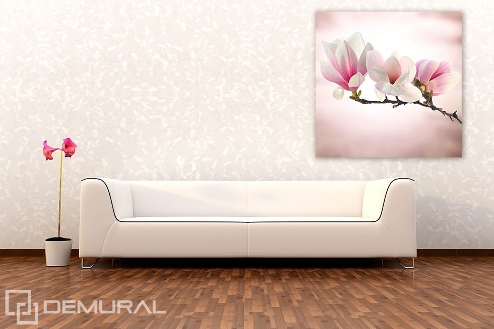 Kvetoucí magnolie Květiny Plakáty Demural