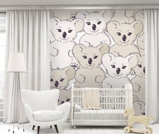 s medvidkem koala na stene fototapety do detskeho pokoje fototapety demural