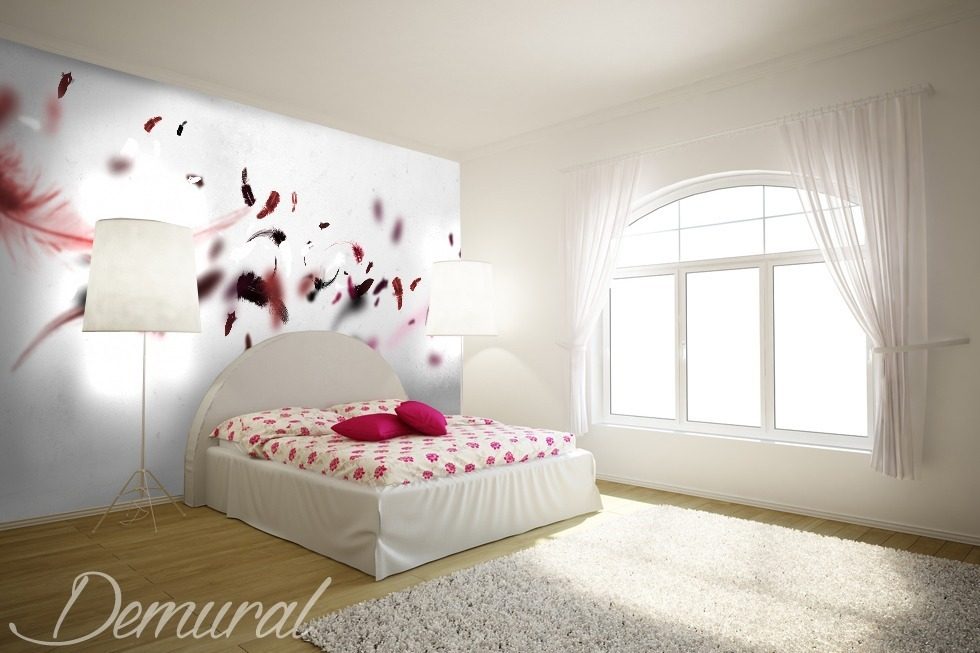Růžová peřina Fototapety do ložnice Fototapety Demural