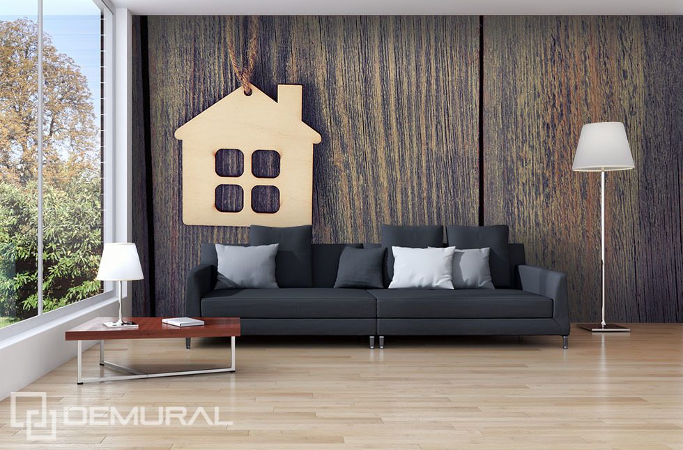 Dům na dřevě Fototapety Textury Fototapety Demural